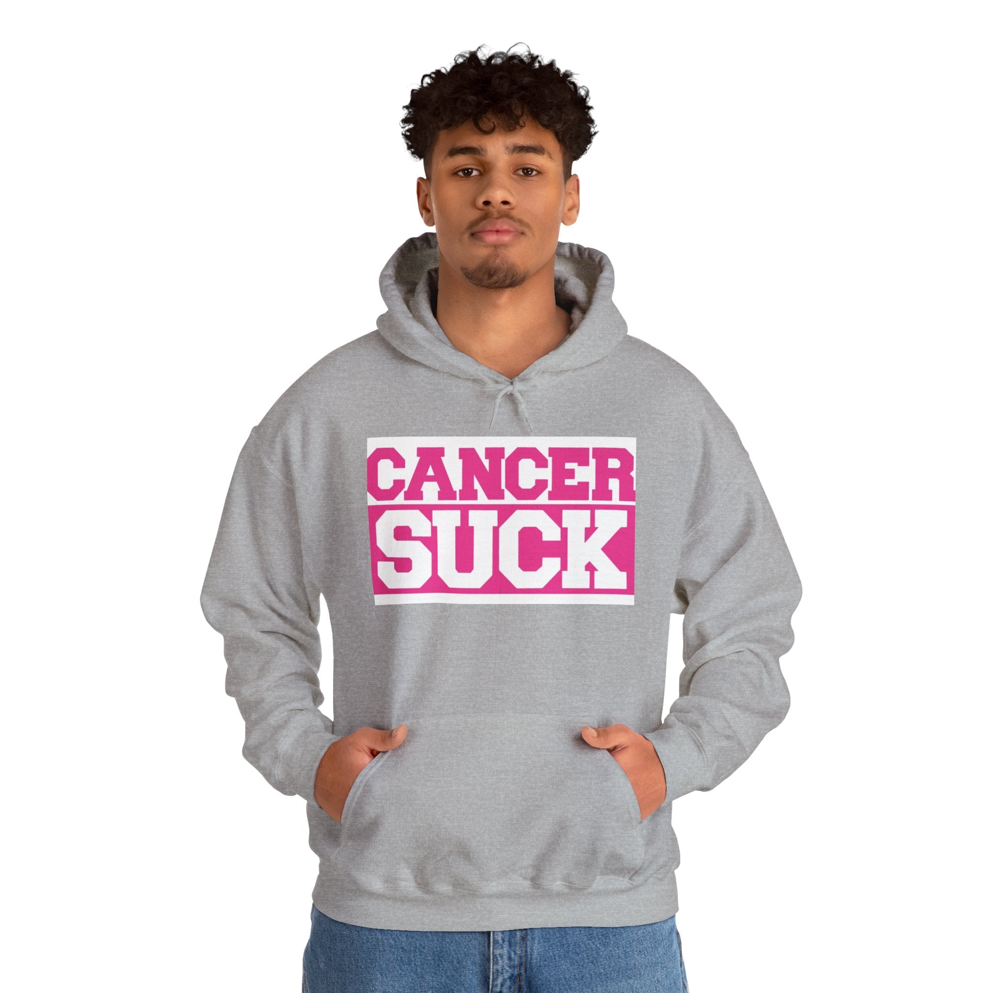 Cancer Suck Hoodie — Bold Pink Breast Cancer Awareness Sweatshirt