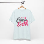 Breast Cancer Awareness Tee — "Cancer Sucks" Pink Ribbon Shirt