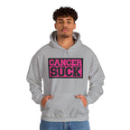 Cancer Suck Hoodie — Pink Awareness Statement Pullover