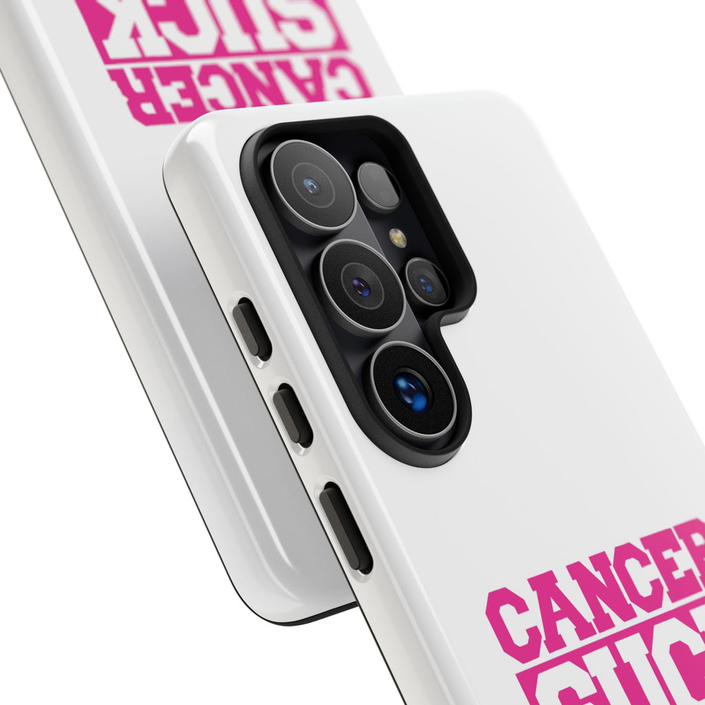 Phone Case — "CANCER SUCK" Pink Awareness Tough Case
