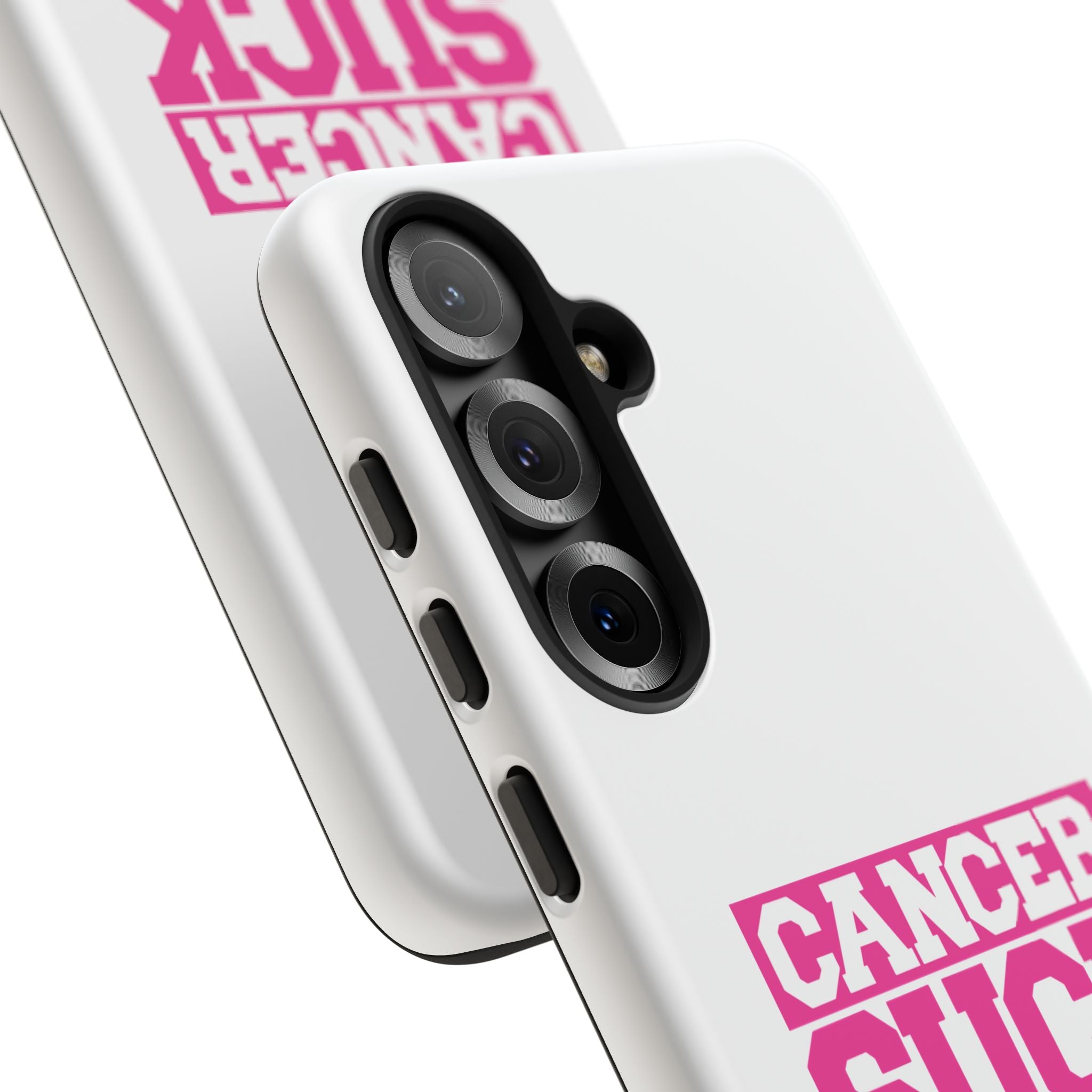 Phone Case - "Cancer Suck" Pink Awareness Tough Case