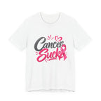 Breast Cancer Awareness Tee — "Cancer Sucks" Pink Ribbon Shirt