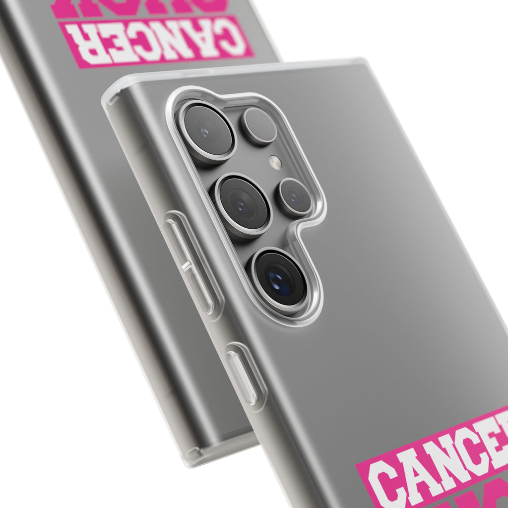 Phone Case — "Cancer Suck" Pink Awareness Flexi Case