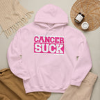 Cancer Suck Hoodie — Bold Pink Breast Cancer Awareness Sweatshirt