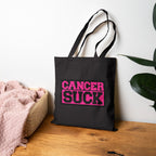 Cancer Suck Canvas Tote — Pink Advocacy Reusable Bag