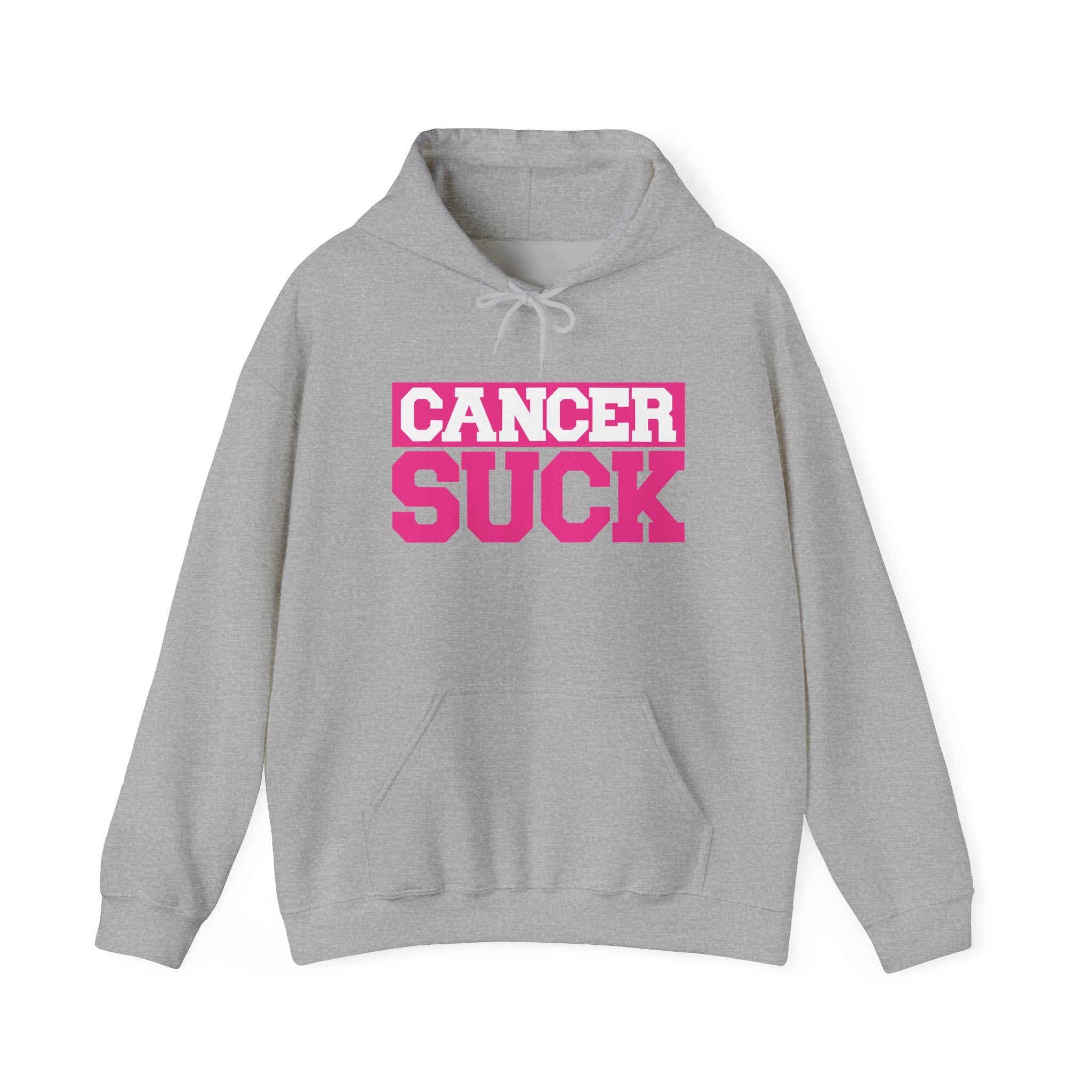 Cancer Suck Hoodie — Bold Pink Cancer Awareness Pullover
