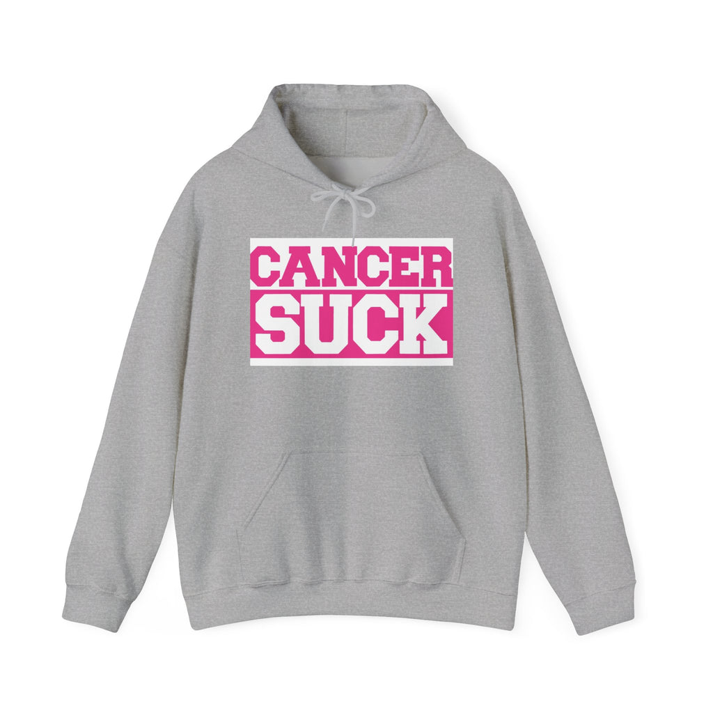Cancer Suck Hoodie — Bold Pink Breast Cancer Awareness Sweatshirt