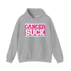 Cancer Suck Hoodie — Bold Pink Breast Cancer Awareness Sweatshirt