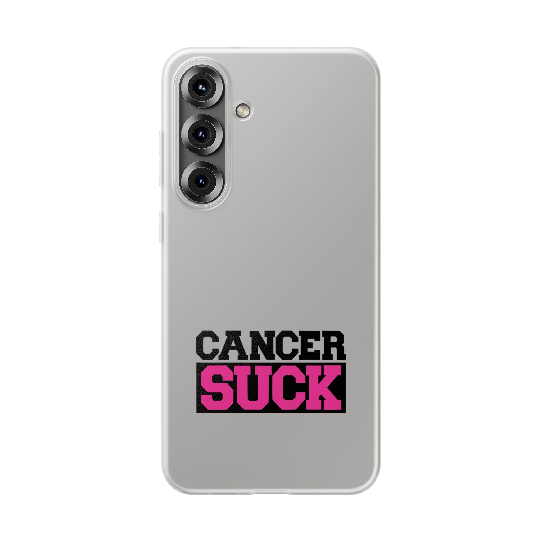 Phone Case — "Cancer Suck" Bold Awareness Slim Flexi Case