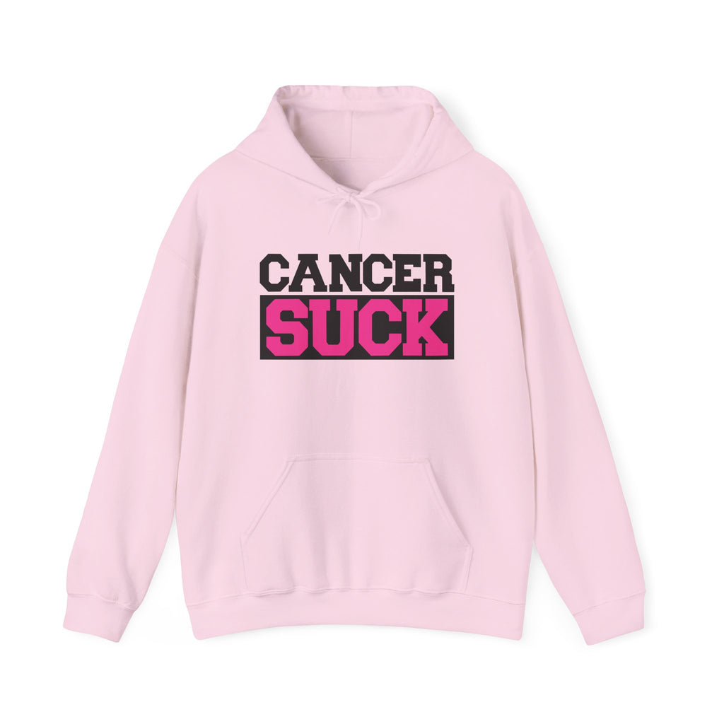 Cancer Suck Hoodie — Pink Awareness Support Pullover