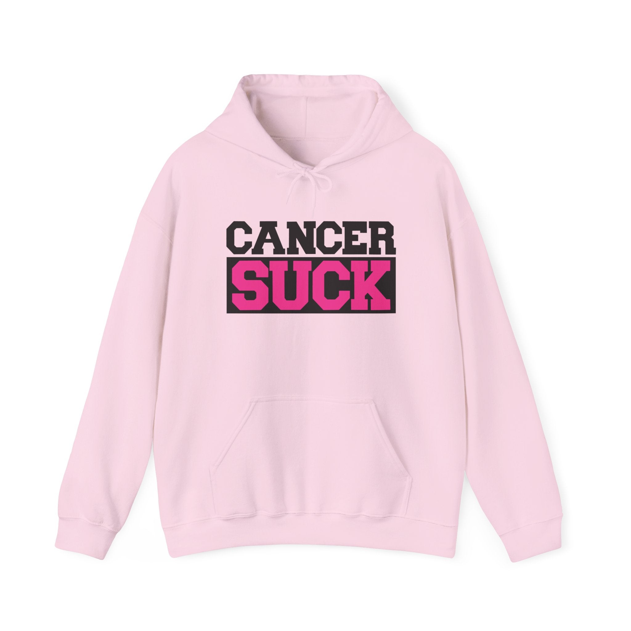 Cancer Suck Hoodie — Pink Awareness Support Pullover