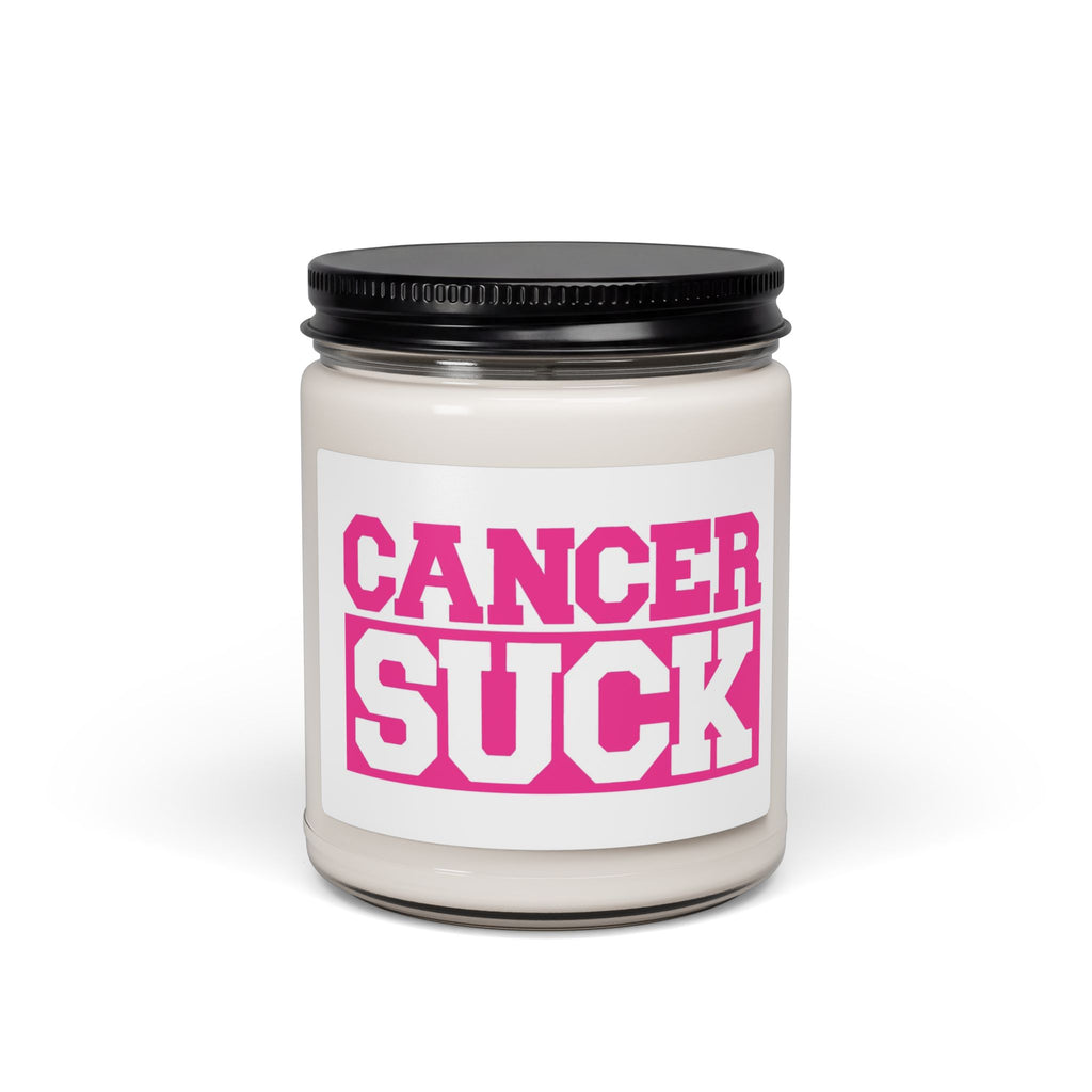 Cancer Suck Scented Soy Candle — 9oz Pink Awareness Gift