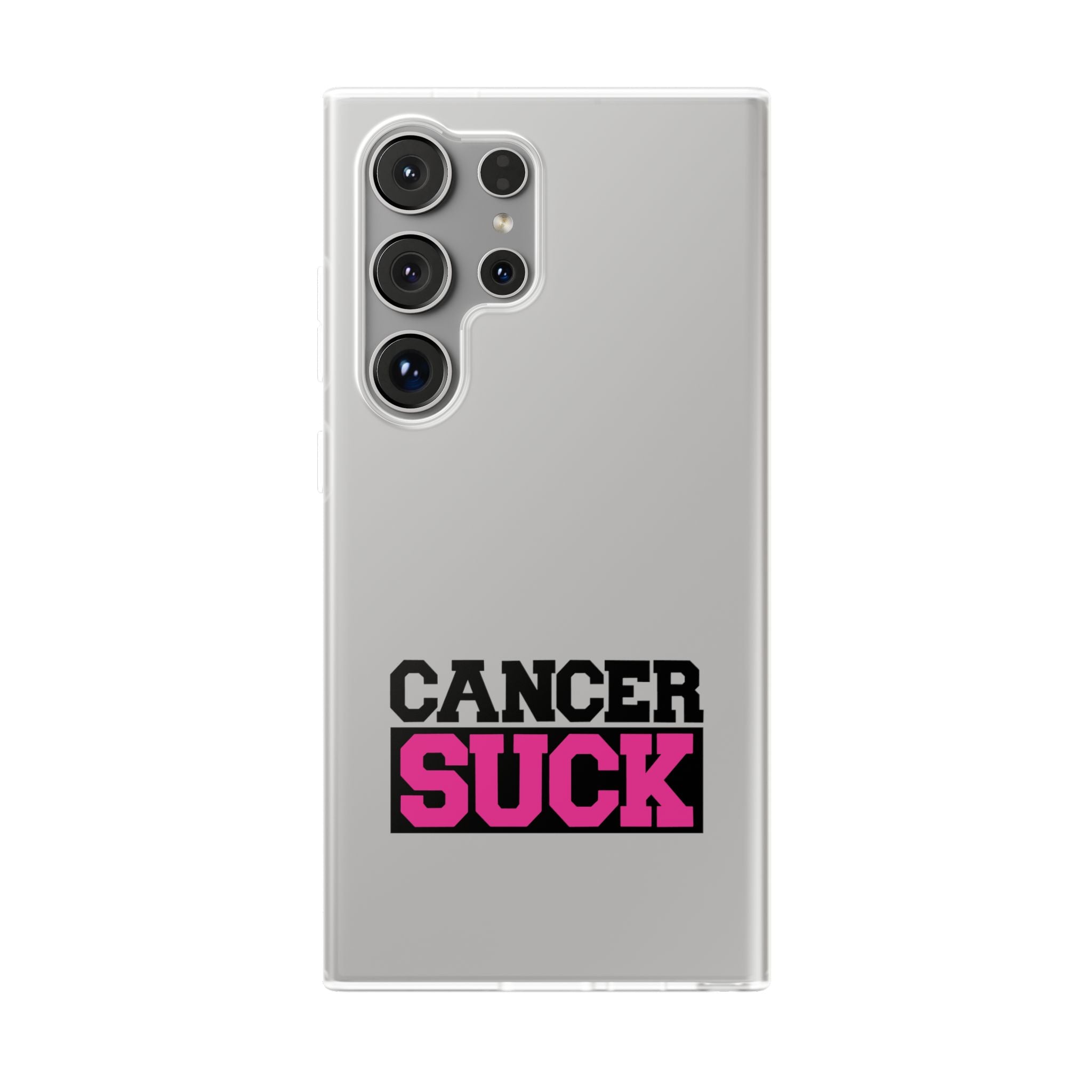 Phone Case — "Cancer Suck" Bold Awareness Slim Flexi Case
