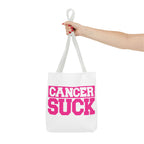 Cancer Suck Pink Awareness Tote Bag