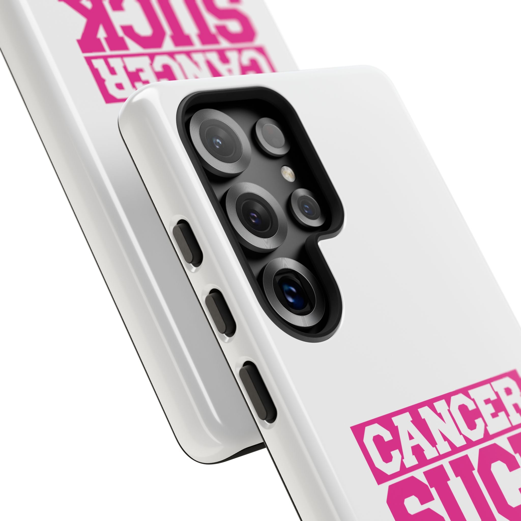 Phone Case - "Cancer Suck" Pink Awareness Tough Case