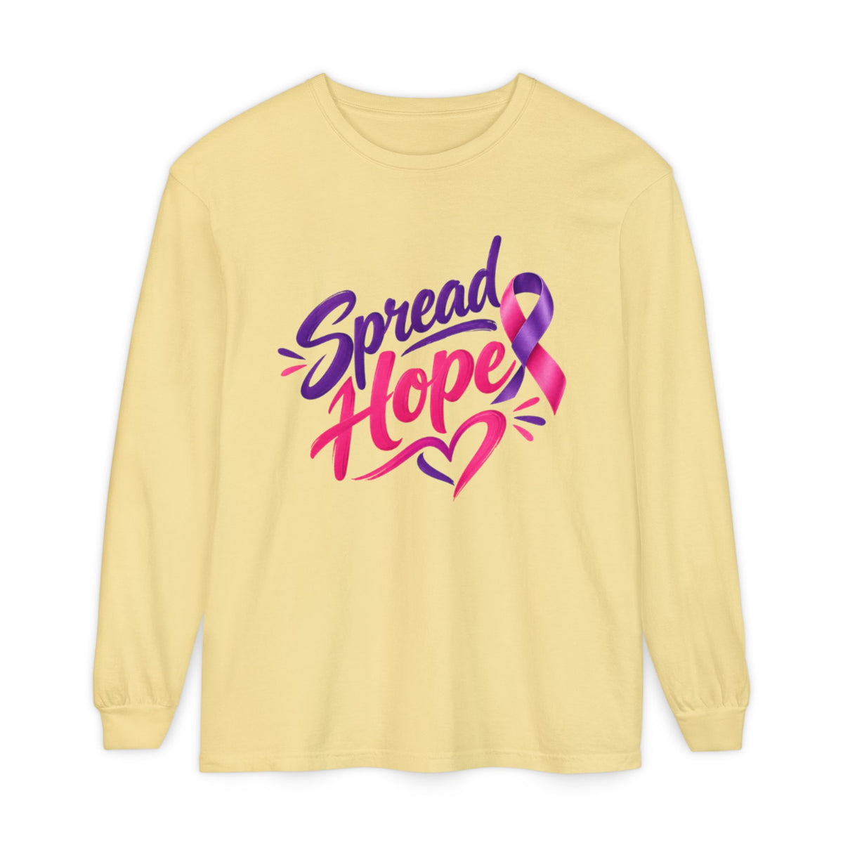 Spread Hope Ribbon Long Sleeve Tee