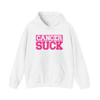 Cancer Suck Hoodie — Bold Pink Cancer Awareness Pullover