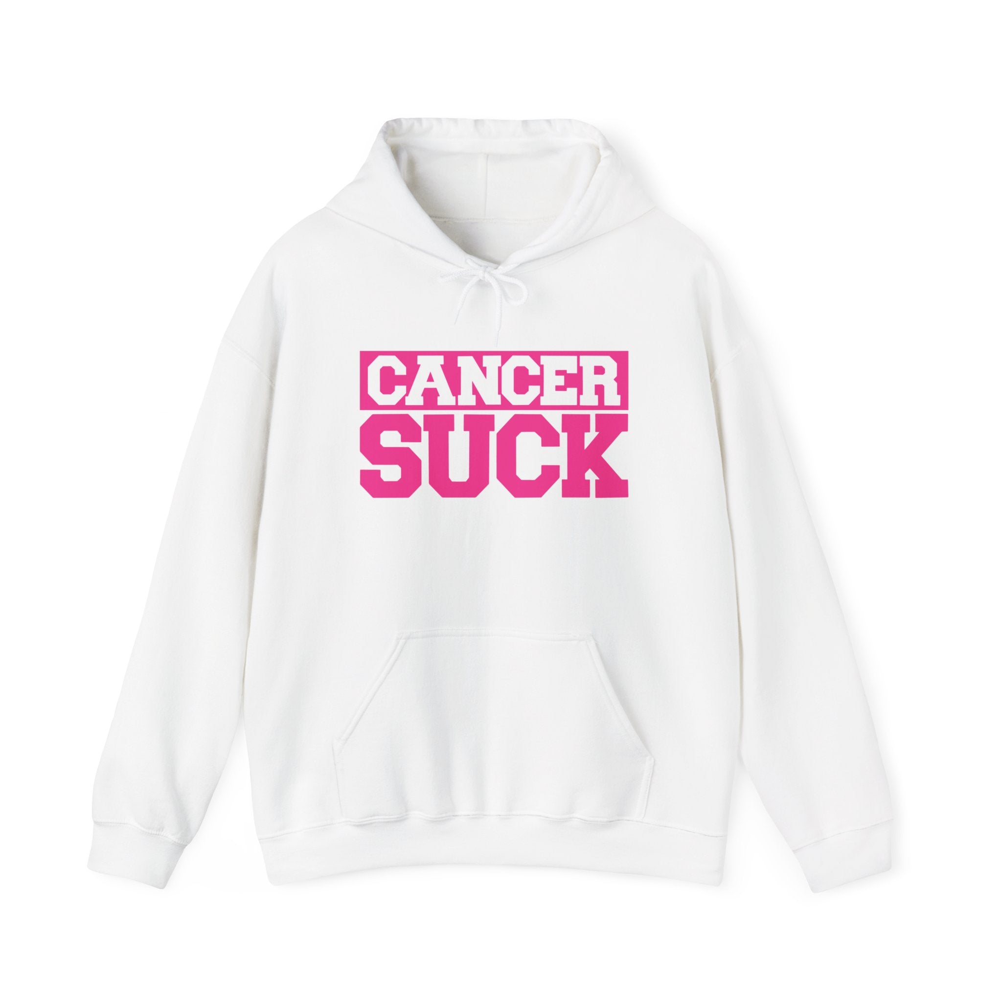 Cancer Suck Hoodie — Bold Pink Cancer Awareness Pullover