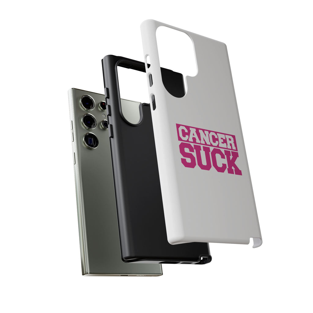 Phone Case - "Cancer Suck" Pink Awareness Tough Case