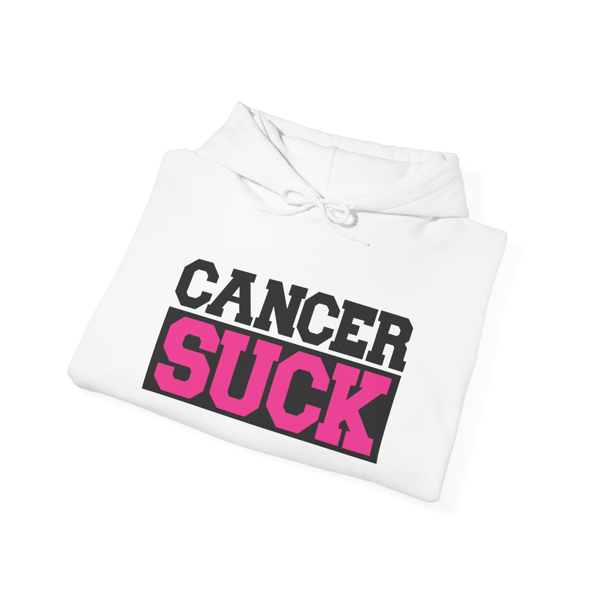 Cancer Suck Hoodie — Pink Awareness Support Pullover