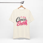 Breast Cancer Awareness Tee — "Cancer Sucks" Pink Ribbon Shirt