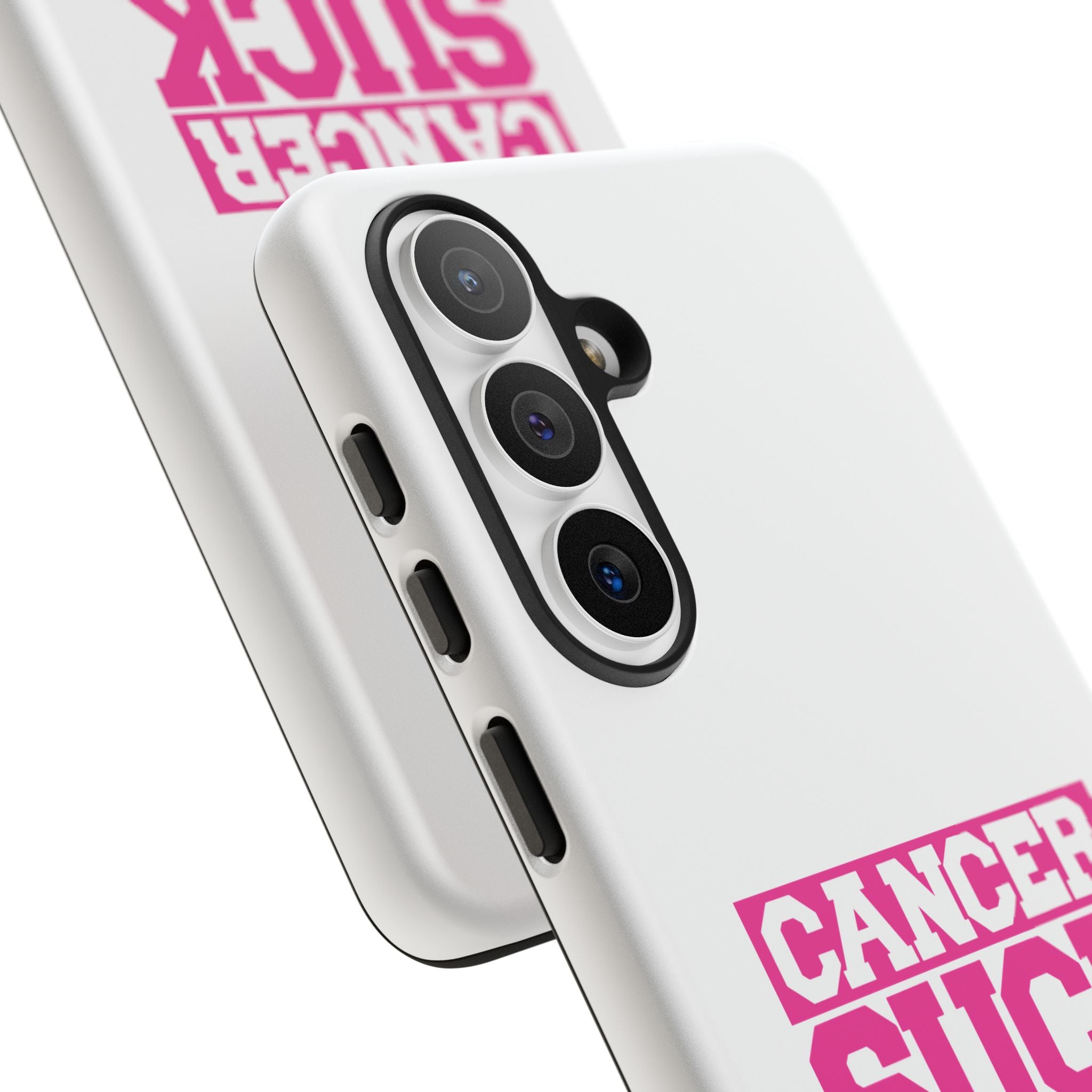 Phone Case - "Cancer Suck" Pink Awareness Tough Case