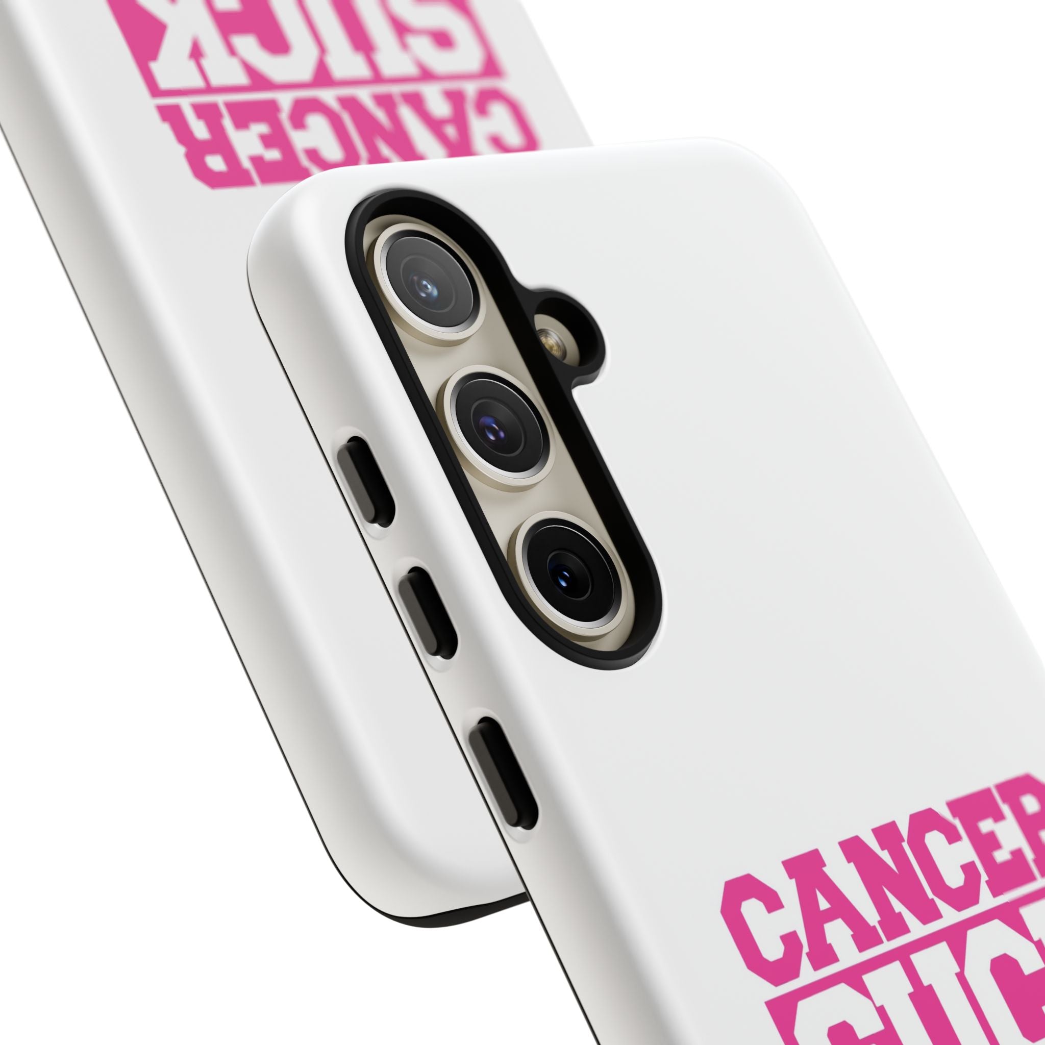 Phone Case — "CANCER SUCK" Pink Awareness Tough Case