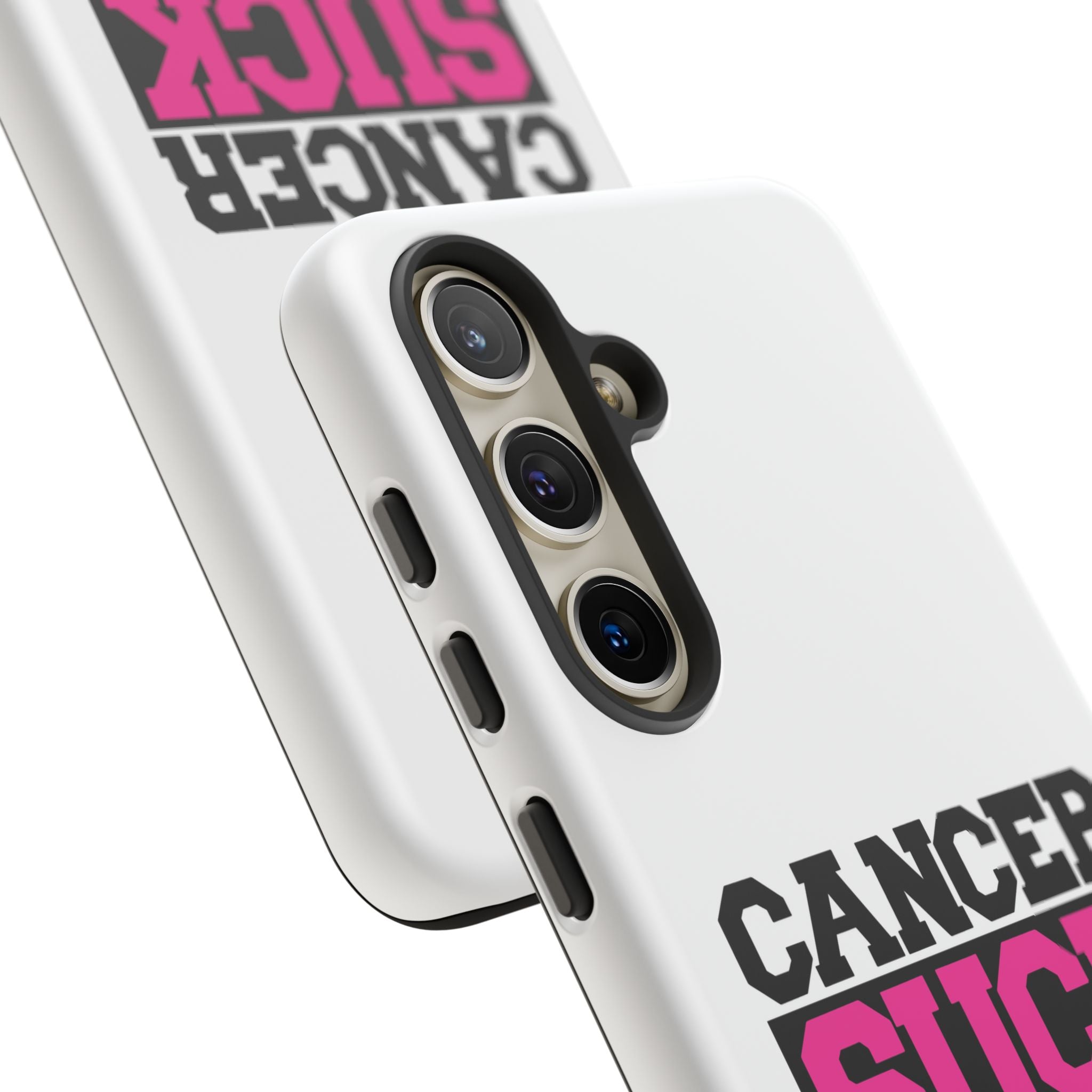 Phone Case — "Cancer Suck" Pink Awareness Tough Case