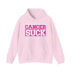 Cancer Suck Hoodie — Bold Pink Breast Cancer Awareness Sweatshirt