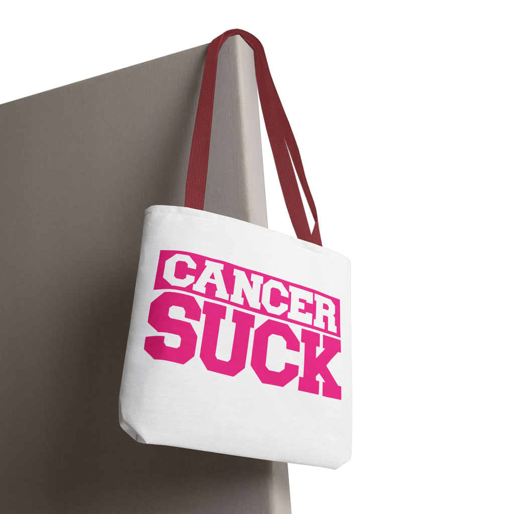 Cancer Suck Pink Awareness Tote Bag