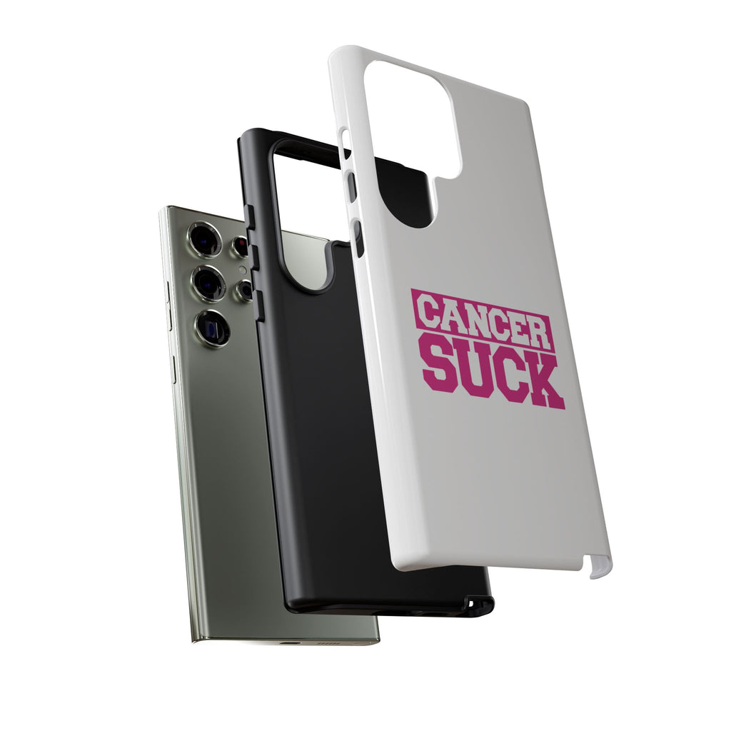 Phone Case - "Cancer Suck" Pink Awareness Tough Case