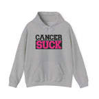 Cancer Suck Hoodie — Pink Awareness Support Pullover