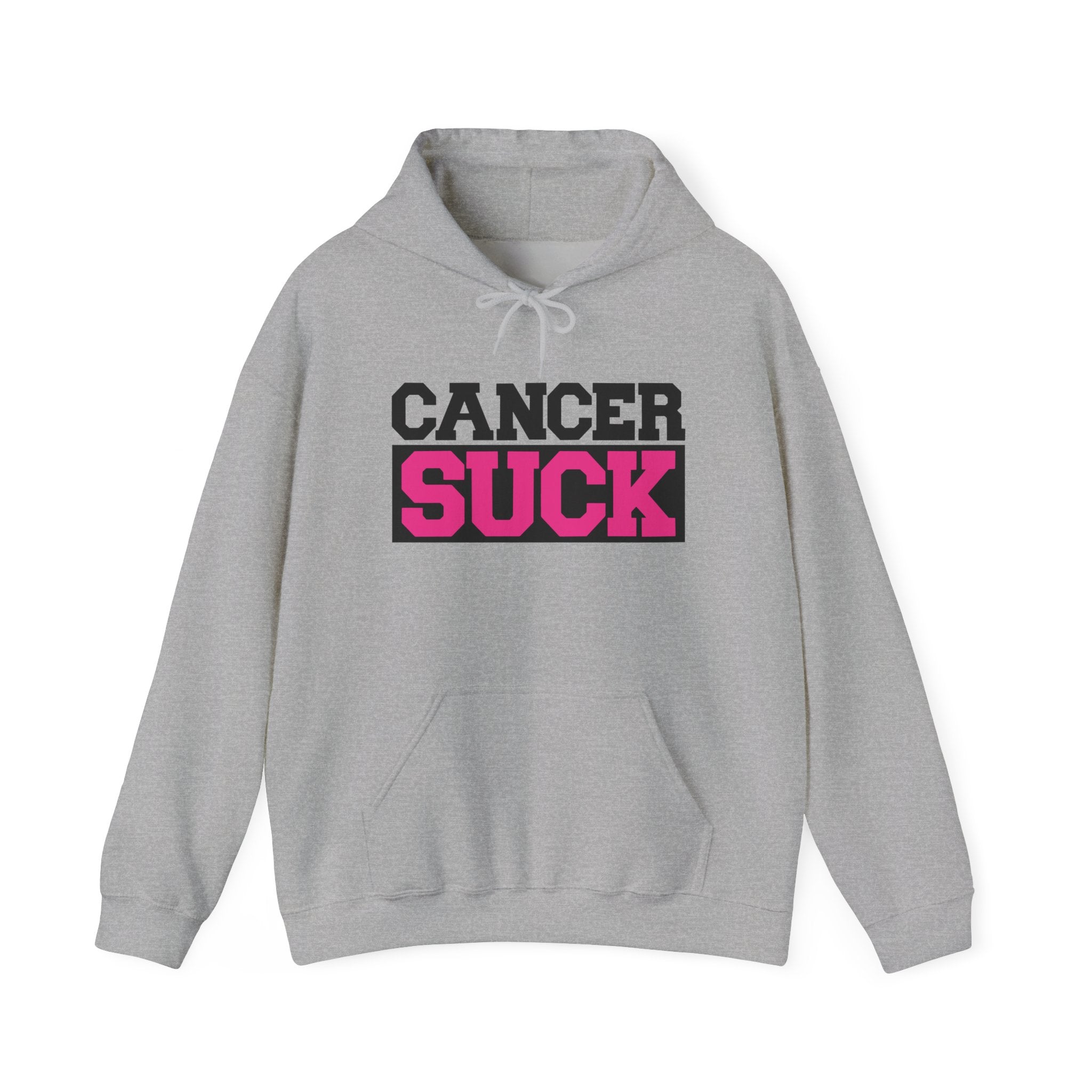 Cancer Suck Hoodie — Pink Awareness Support Pullover