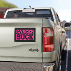 Car Magnet — 'CANCER SUCK' Bold Pink Awareness Magnetic Sign