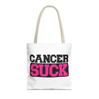 Cancer Suck Pink Awareness Tote