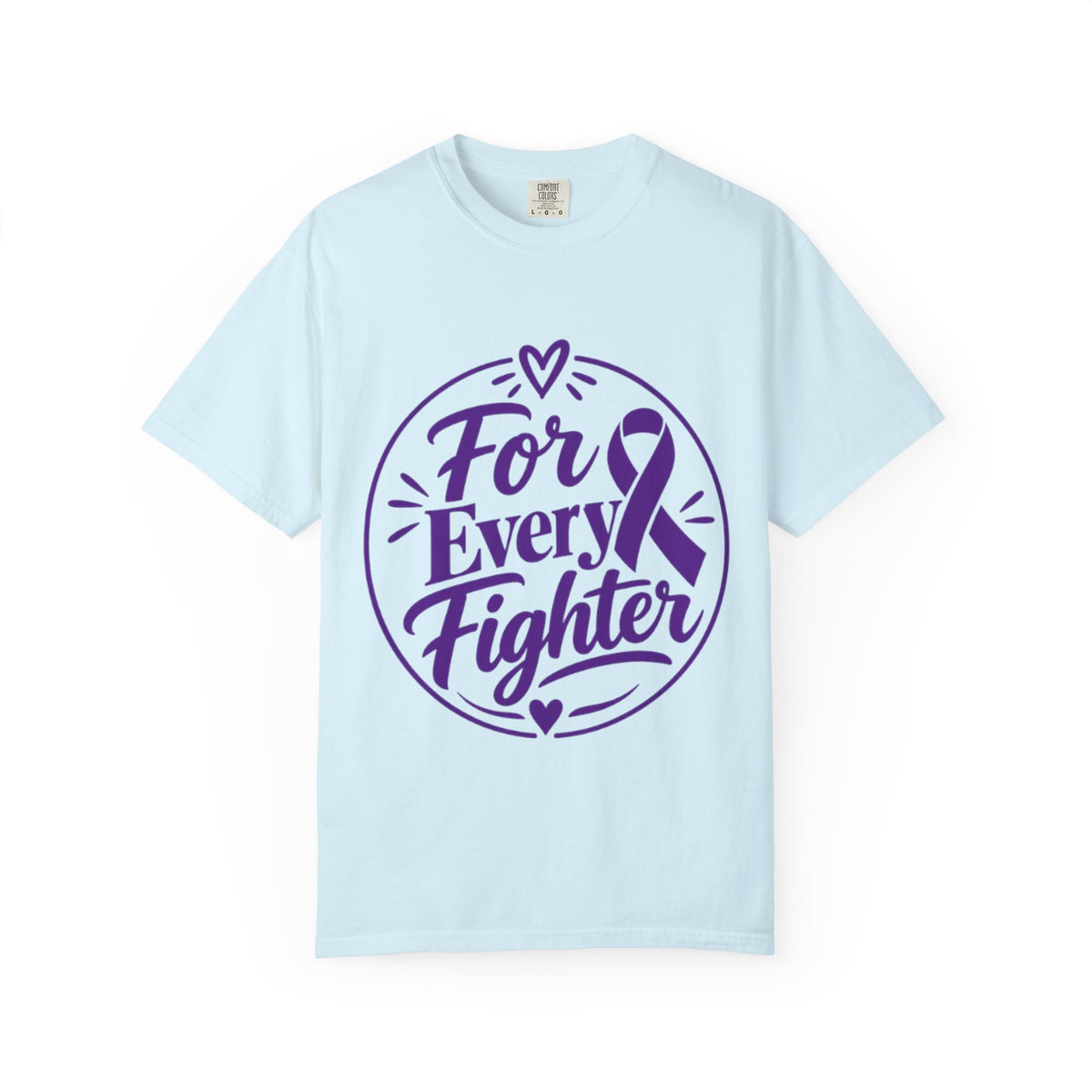 For Every Fighter T-Shirt — Cancer Awareness Purple Ribbon Support Tee