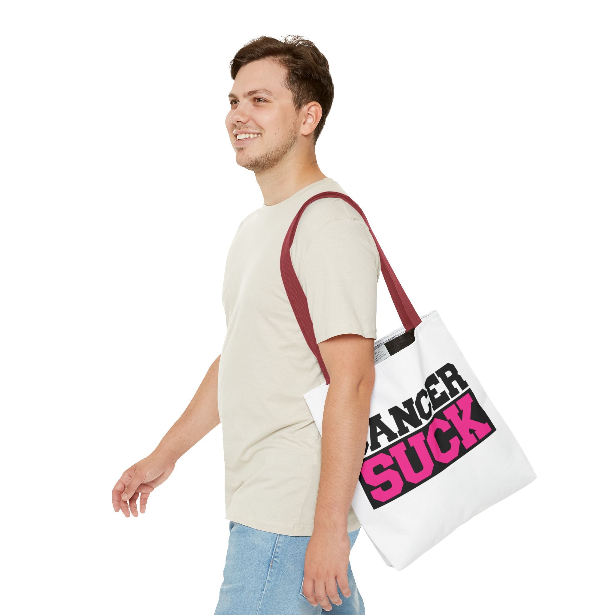 Cancer Suck Pink Awareness Tote