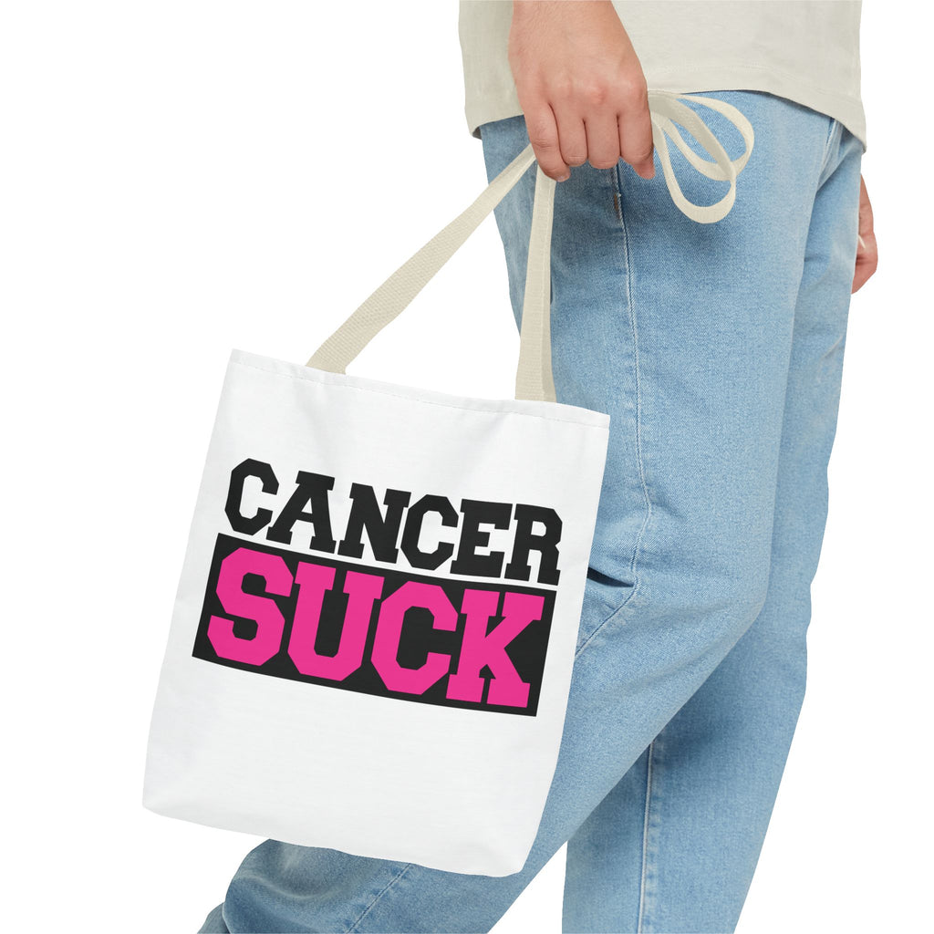 Cancer Suck Pink Awareness Tote