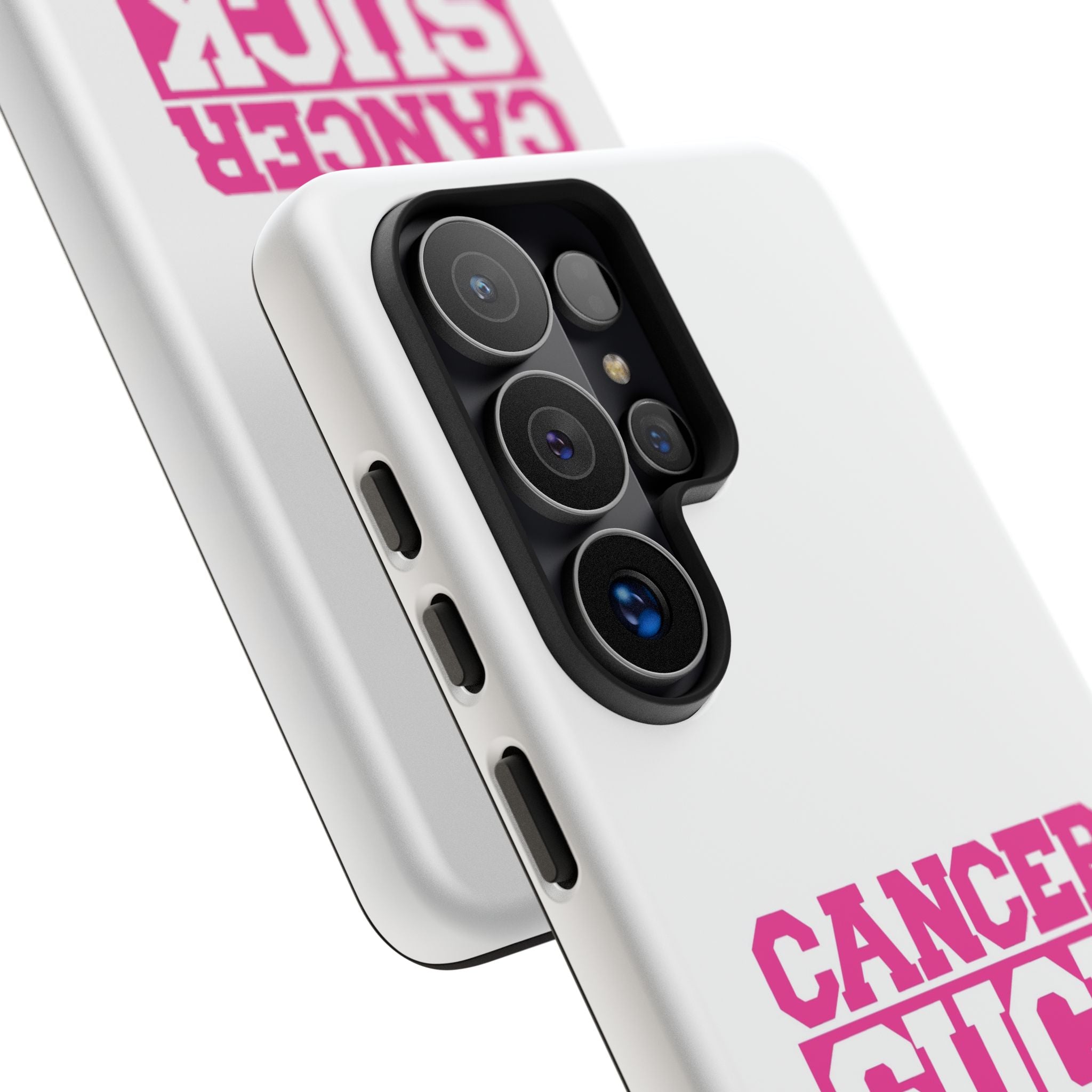 Phone Case — "CANCER SUCK" Pink Awareness Tough Case