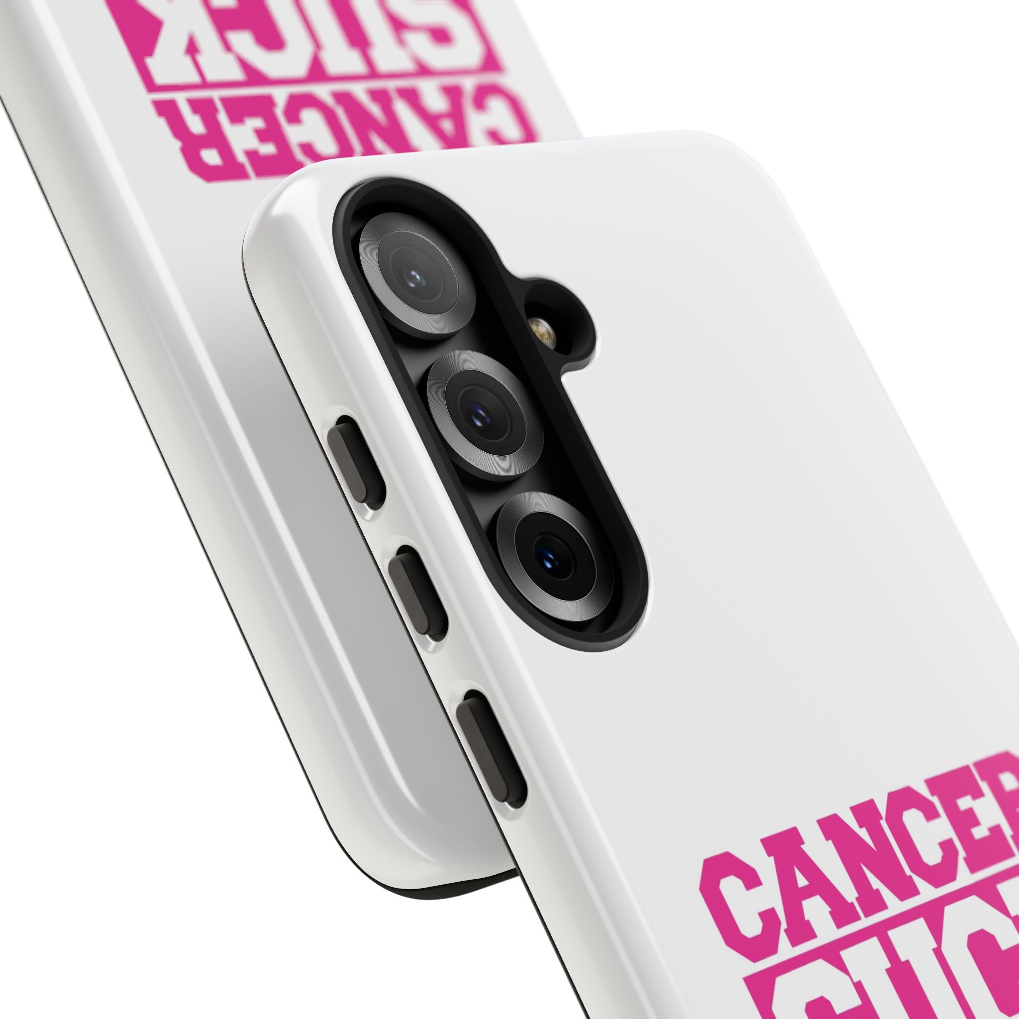 Phone Case — "CANCER SUCK" Pink Awareness Tough Case
