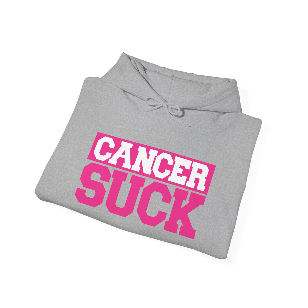 Cancer Suck Hoodie — Bold Pink Cancer Awareness Pullover