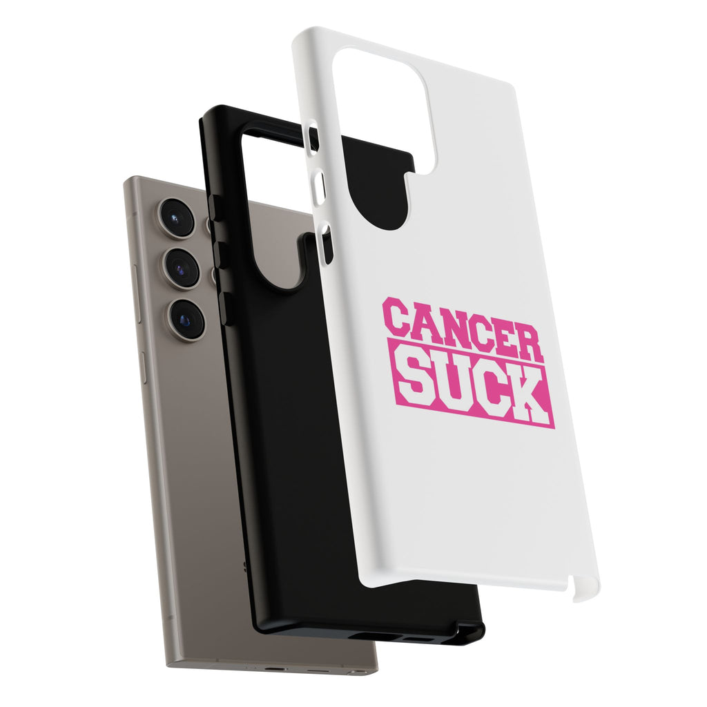 Phone Case — "CANCER SUCK" Pink Awareness Tough Case