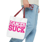 Cancer Suck Pink Awareness Tote Bag