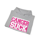 Cancer Suck Hoodie — Bold Pink Breast Cancer Awareness Sweatshirt