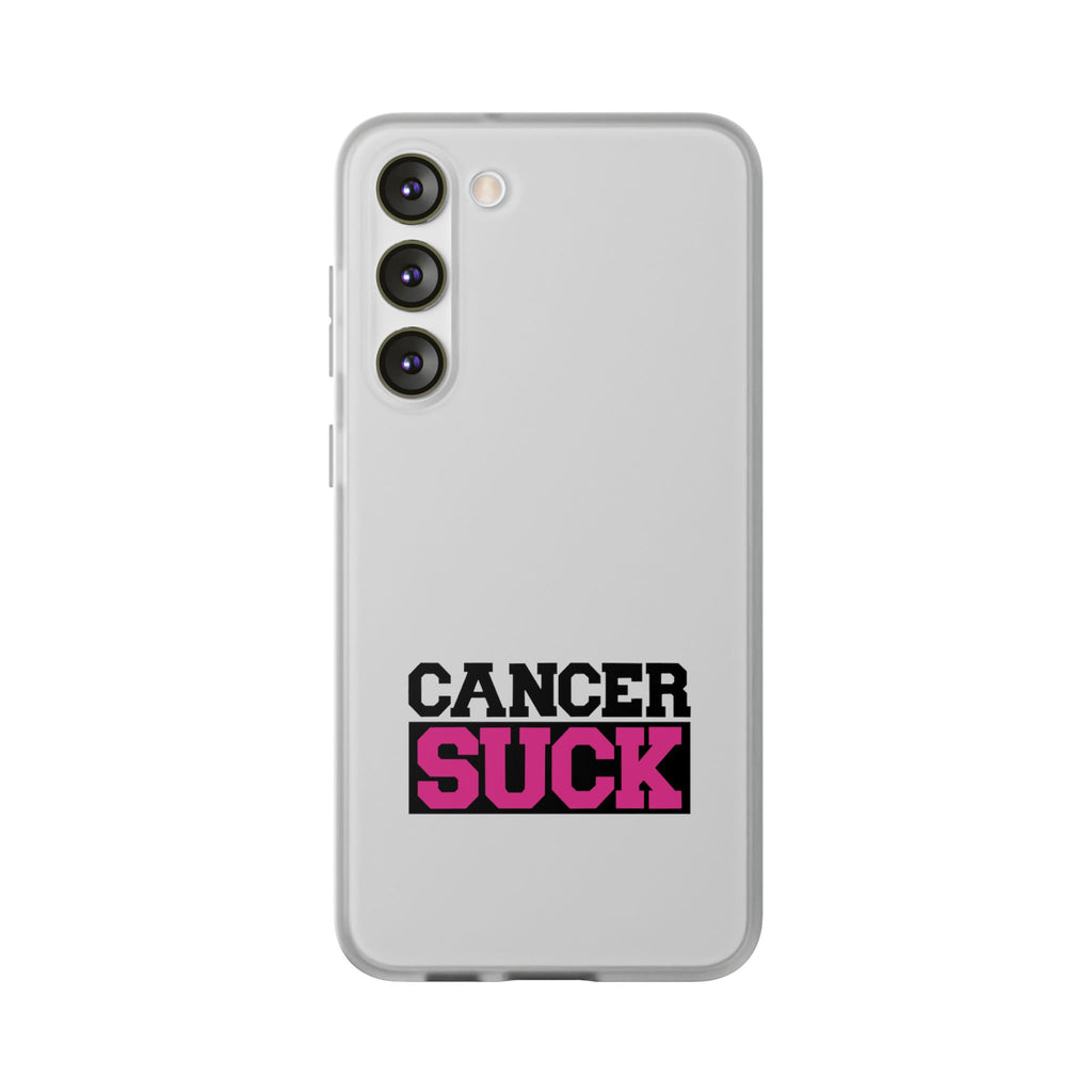 Phone Case — "Cancer Suck" Bold Awareness Slim Flexi Case