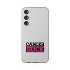 Phone Case — "Cancer Suck" Bold Awareness Slim Flexi Case
