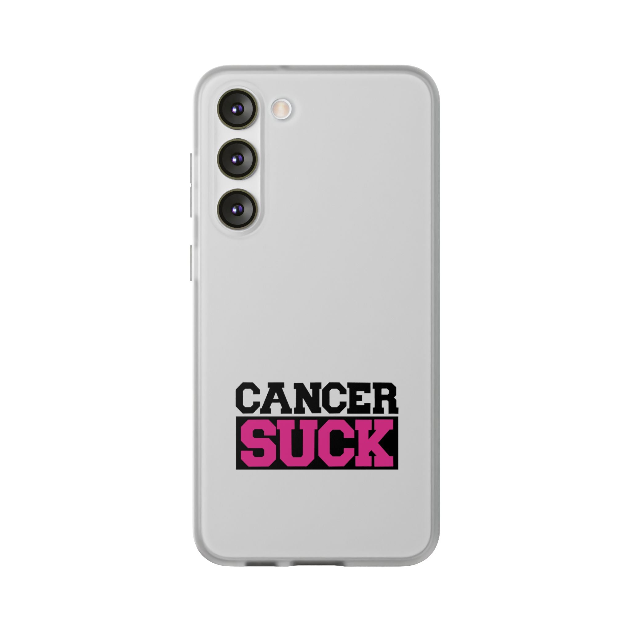 Phone Case — "Cancer Suck" Bold Awareness Slim Flexi Case