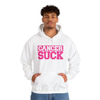 Cancer Suck Hoodie — Bold Pink Cancer Awareness Pullover
