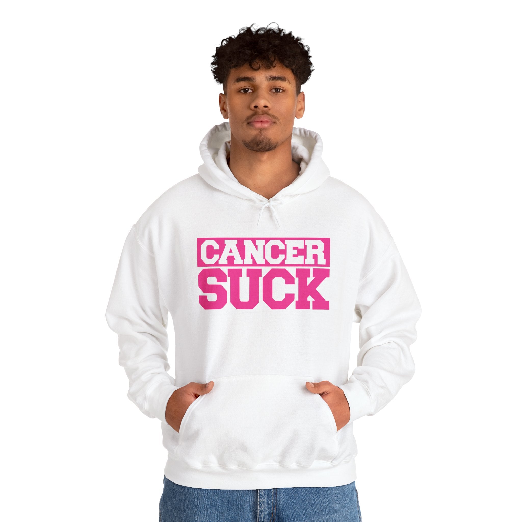 Cancer Suck Hoodie — Bold Pink Cancer Awareness Pullover