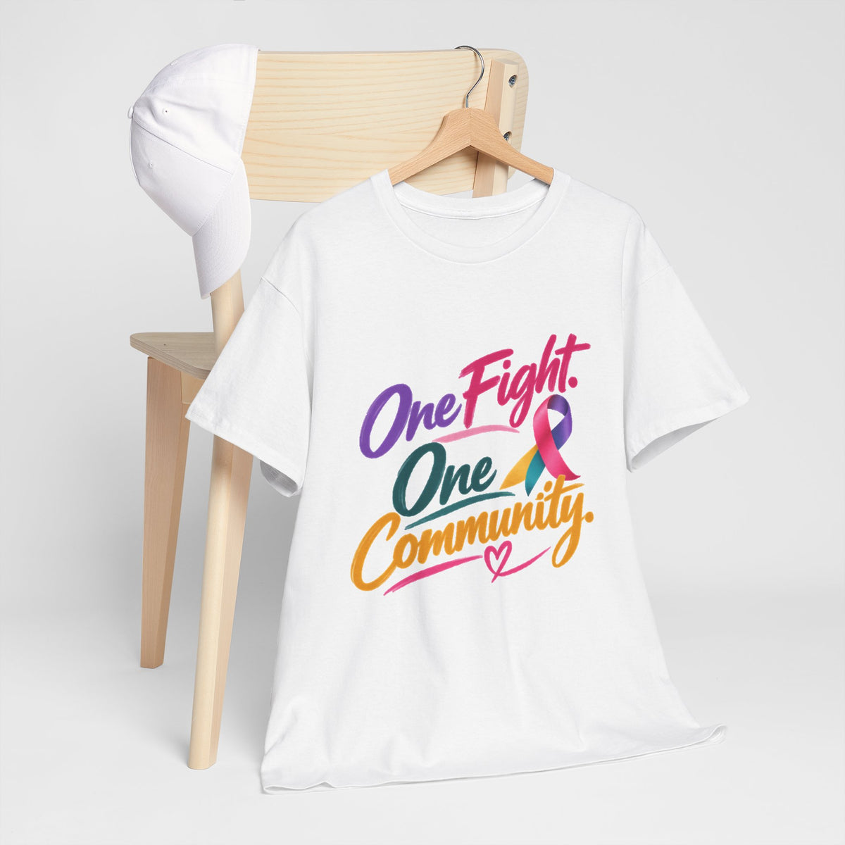 One Fight One Community T-Shirt — Pride & Support Awareness Tee